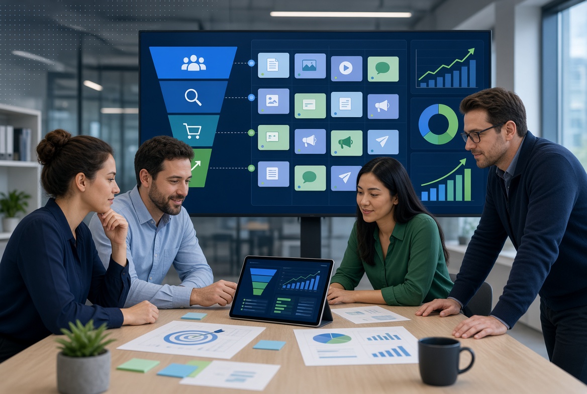Planificación estratégica de contenidos alineada con objetivos comerciales