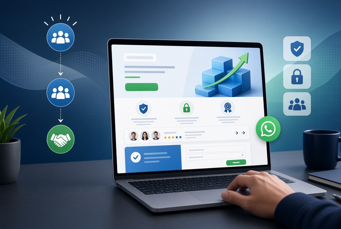 Página web diseñada para convertir visitas en clientes