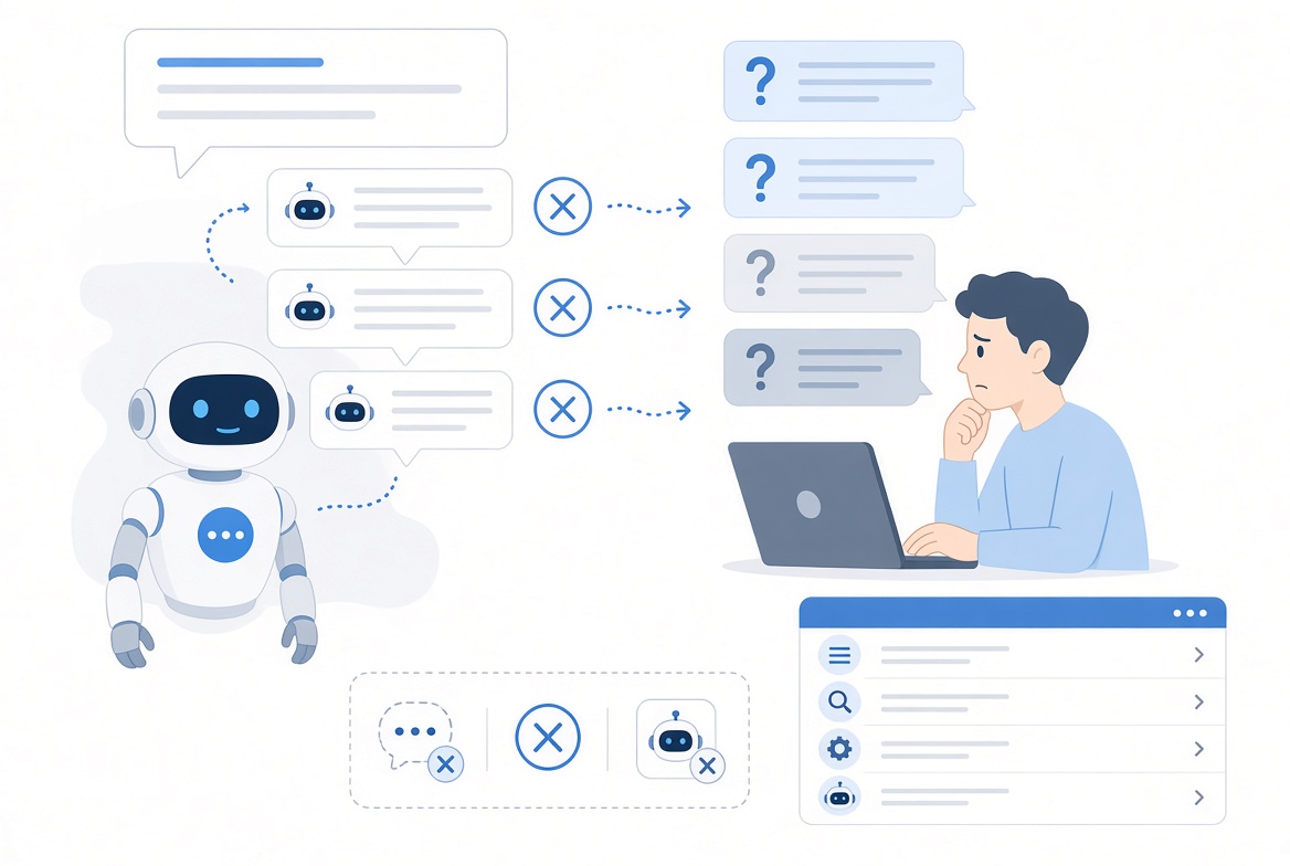 Comparativa de comprensión y memoria entre chatbot simple y asistente virtual con IA