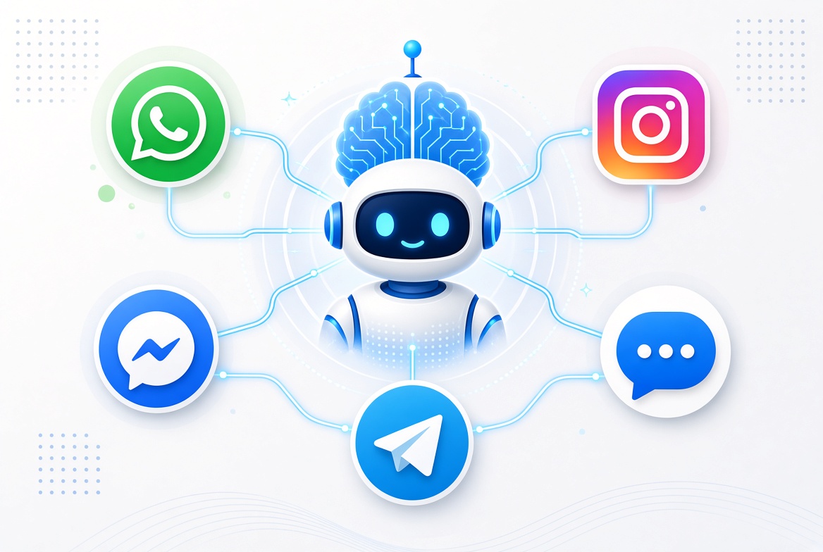 Canales digitales donde puede operar un asistente virtual con IA