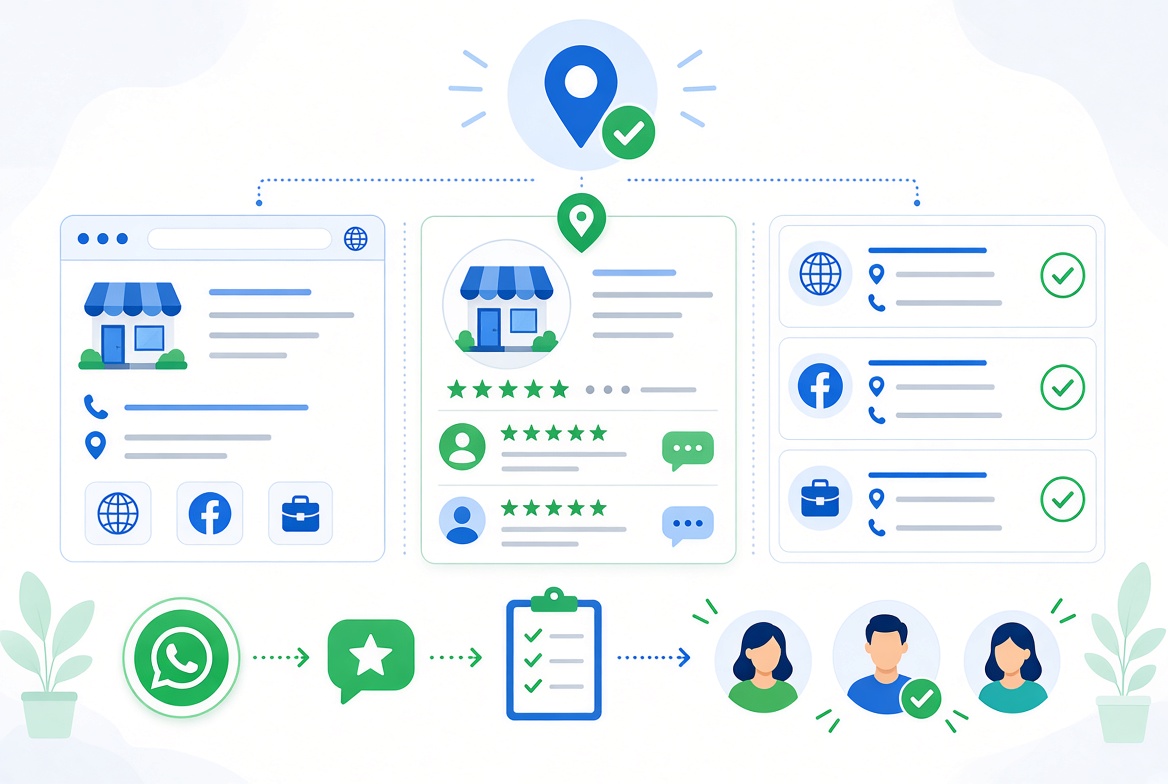 Consistencia NAP y gestión de reseñas auténticas para SEO local