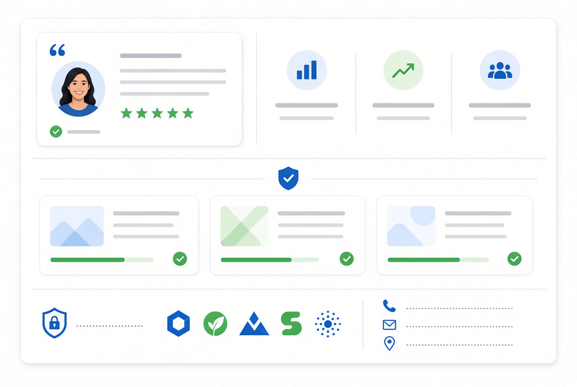 Elementos de confianza para una página web empresarial